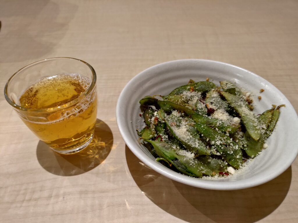 【簡単5分】ペペロンチーノ風枝豆の作り方～丹波黒豆バージョン（完成）ビールのおつまみに最高！